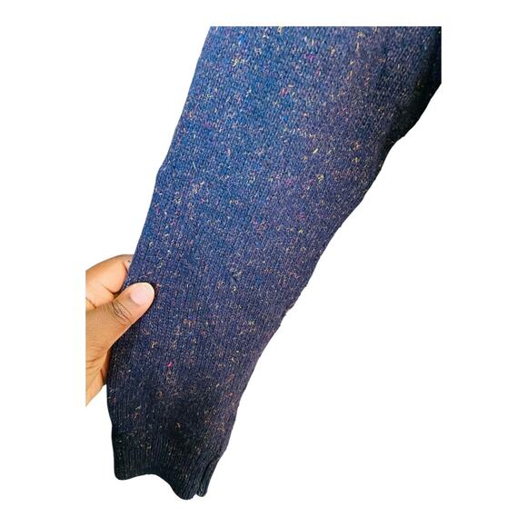 The Lucky Brand Womens Wool Blend Shawl Collar Knit Blue Cardigan Sweater Large - Picture 5 of 11